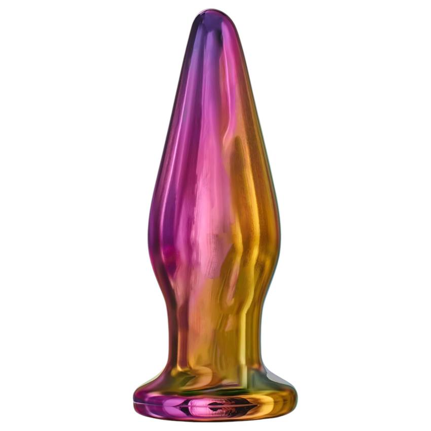 Glamour Glass - csúcsos, rádiós, üveg anál vibrátor (színes) - Image 2