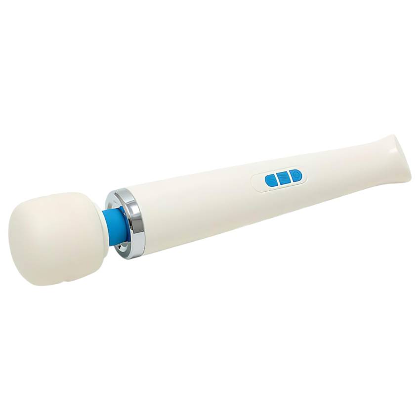 Love Magic Wand - akkus, masszírozó vibrátor (fehér) - Image 4