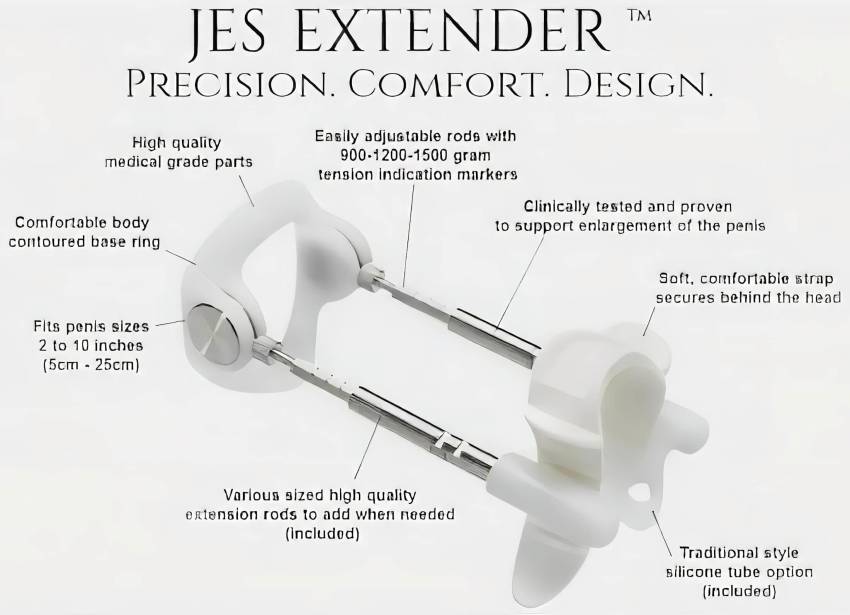 Jes-Extender - Light Standard pénisznövelő készülék (17cm-ig) - Image 8