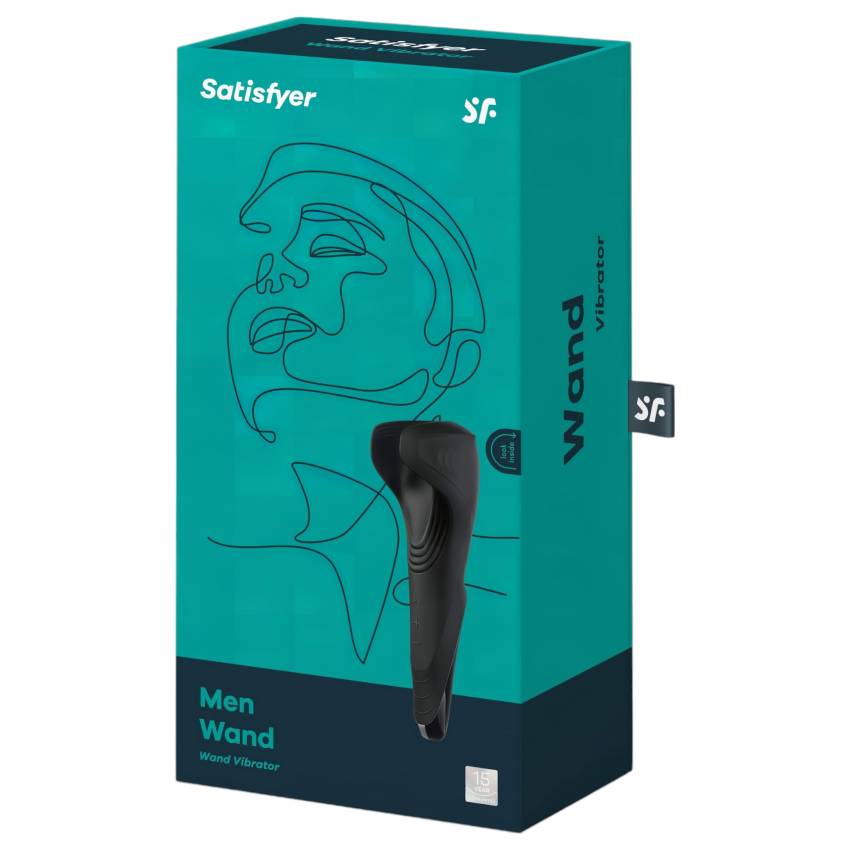 Satisfyer Men Wand - akkus, vízálló makkvibrátor (fekete) - Image 4