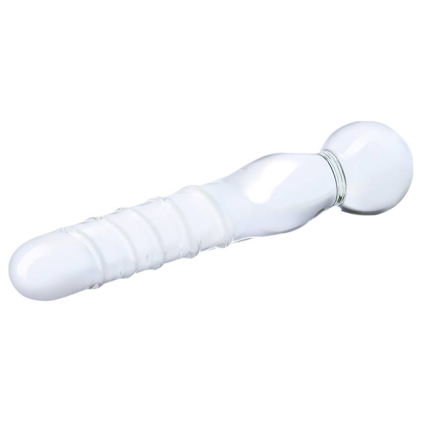 GLAS - kétvégű, üveg dildó (átlátszó) - Image 2
