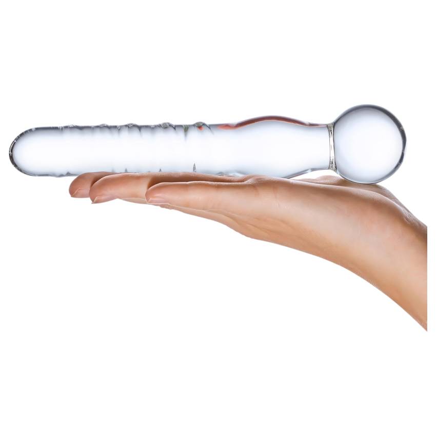 GLAS - kétvégű, üveg dildó (átlátszó) - Image 4