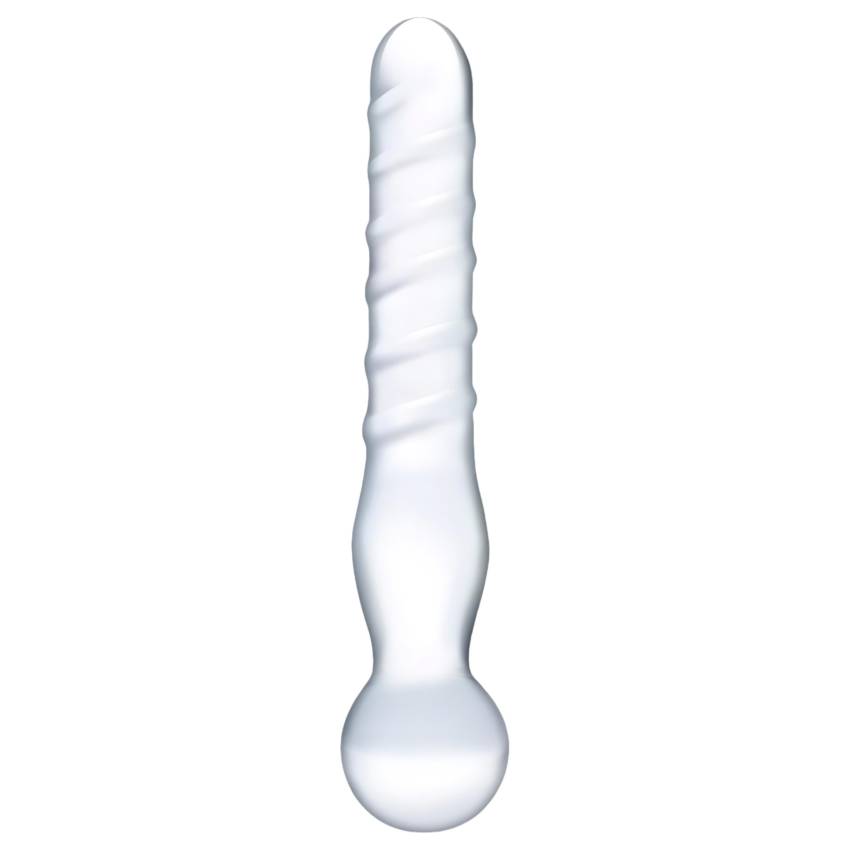 GLAS - kétvégű, üveg dildó (átlátszó) - Image 8