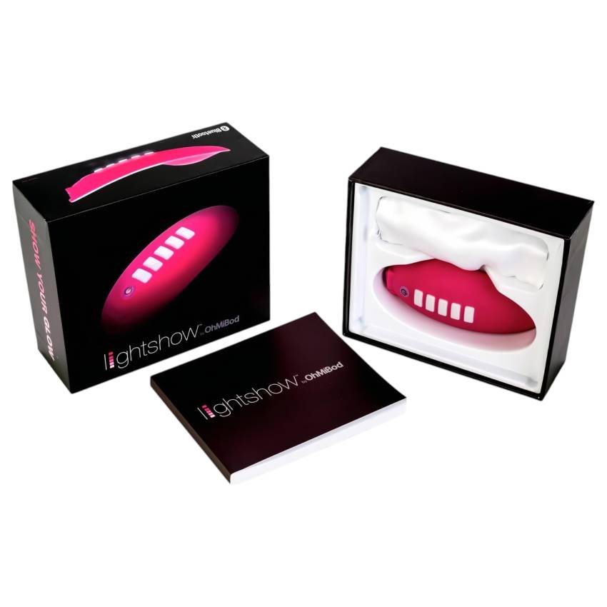OHMIBOD Lightshow - okos csikló vibrátor fényjátékkal (pink) - Image 2