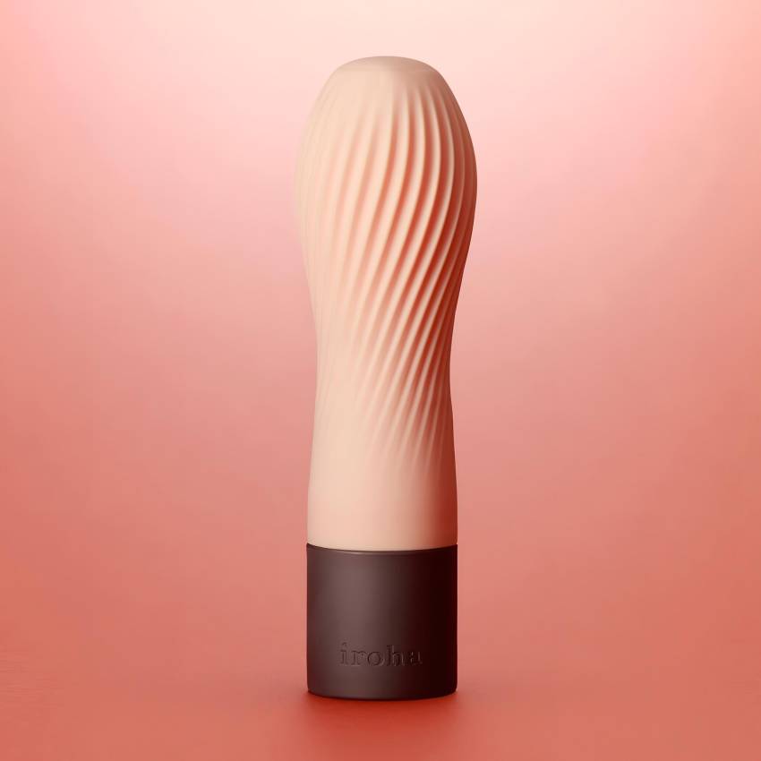TENGA Iroha Zen - Hanacha szuper puha szilikon vibrátor (barack) - Image 3