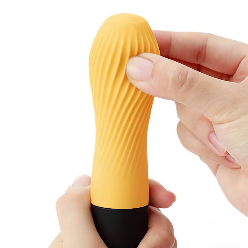 TENGA Iroha Zen - Yuzucha szuper puha szilikon vibrátor (sárga) - Image 2