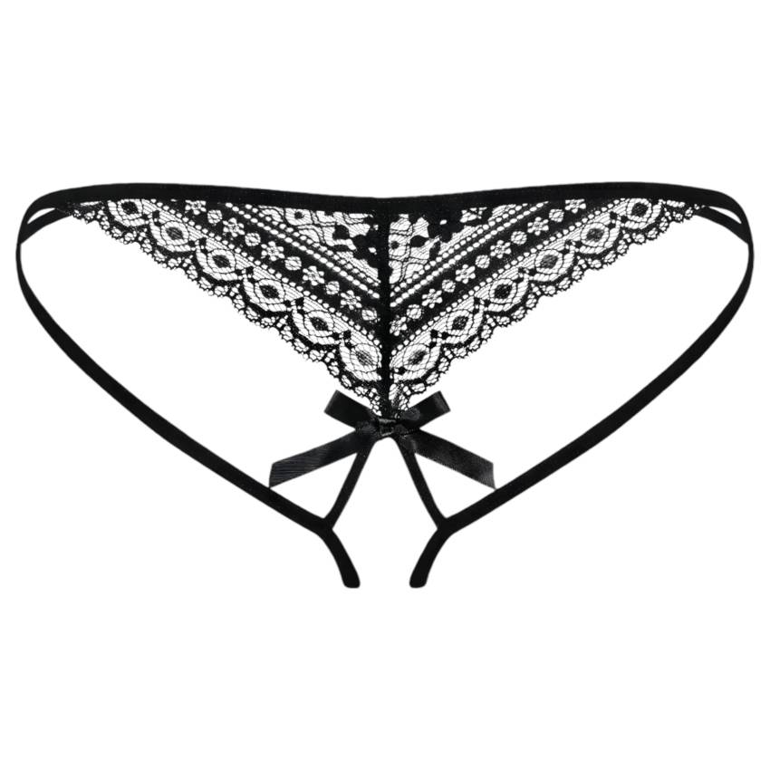 Obsessive Picantina - dupla pántos női bugyi (fekete) - Image 4