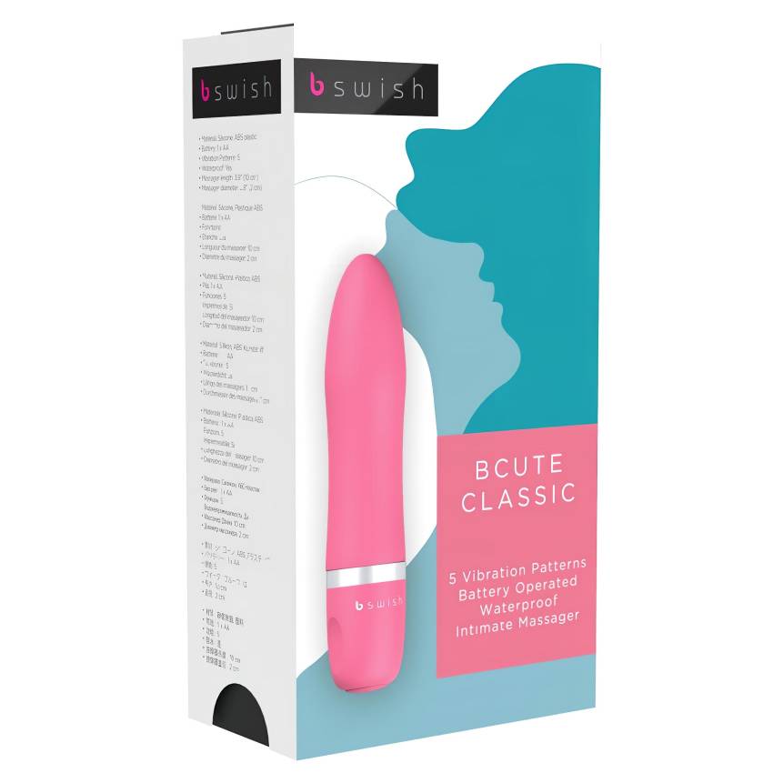 B SWISH Bcute Classic - vízálló rúzs vibrátor (pink)
