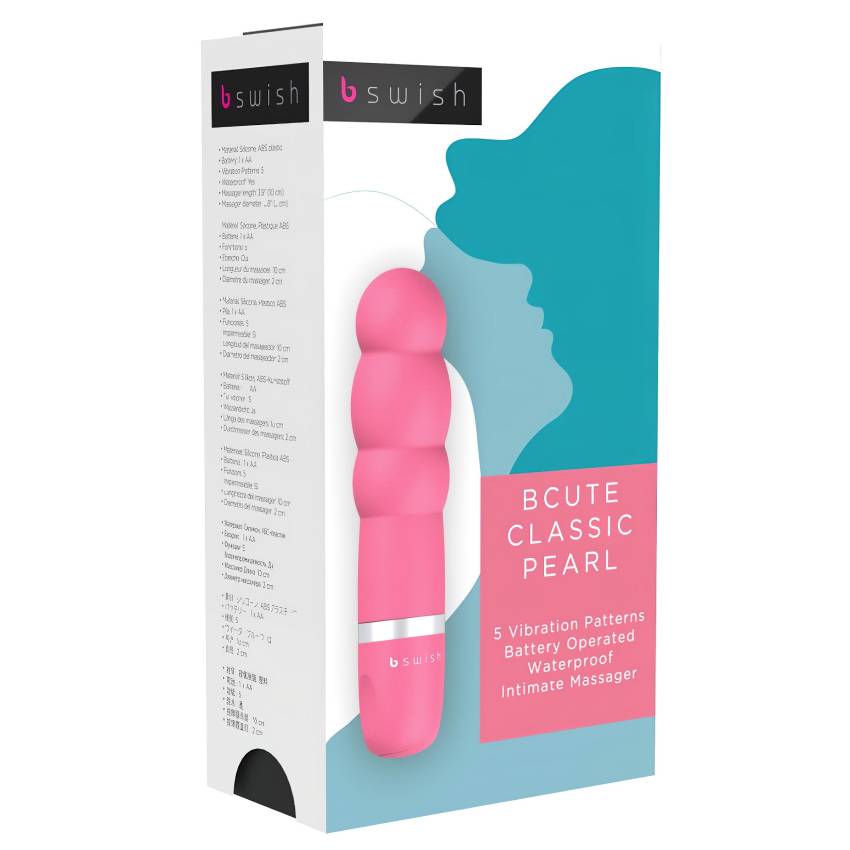 / B SWISH Bcute Pearl - vízálló gyöngyös vibrátor (pink)