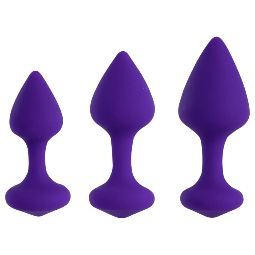 FEELZTOYS Bibi - anál plug szett - lila (3 részes) - Image 2