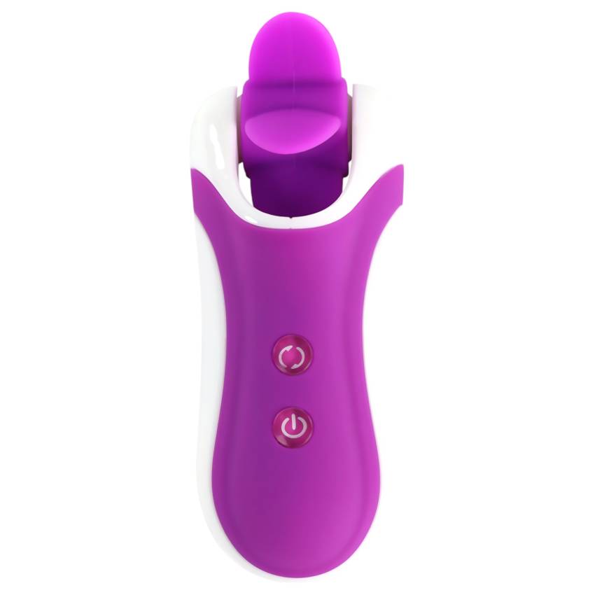 FEELZTOYS Clitella - akkus, forgó, orál vibrátor (lila) - Image 4