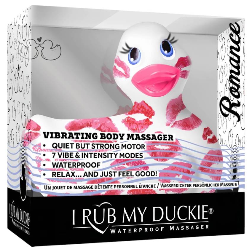 My Duckie Romance 2.0 - vízálló csikló vibrátor (fehér-pink) - Image 5