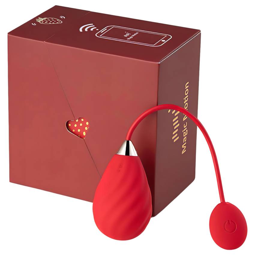 Magic Motion Sundae - okos, akkus vibrációs tojás (piros) - Image 3