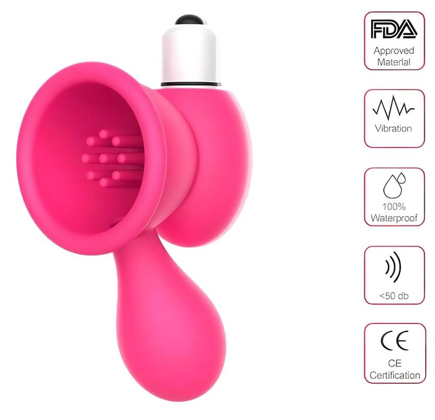 Aixiasia Bobo - mellszívó vibrátor (pink) - Image 2