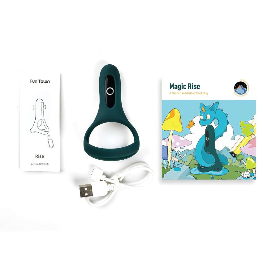Magic Motion Rise - okos, akkus vibrációs péniszgyűrű (zöld) - Image 10