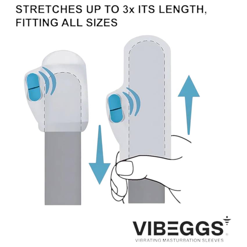VIBEGGS Twisty Tongues - vibrációs tojás maszturbátor (fehér) - Image 6