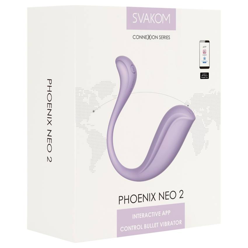Svakom Phoenix Neo 2 - okos vibrációs tojás (lila) - Image 2