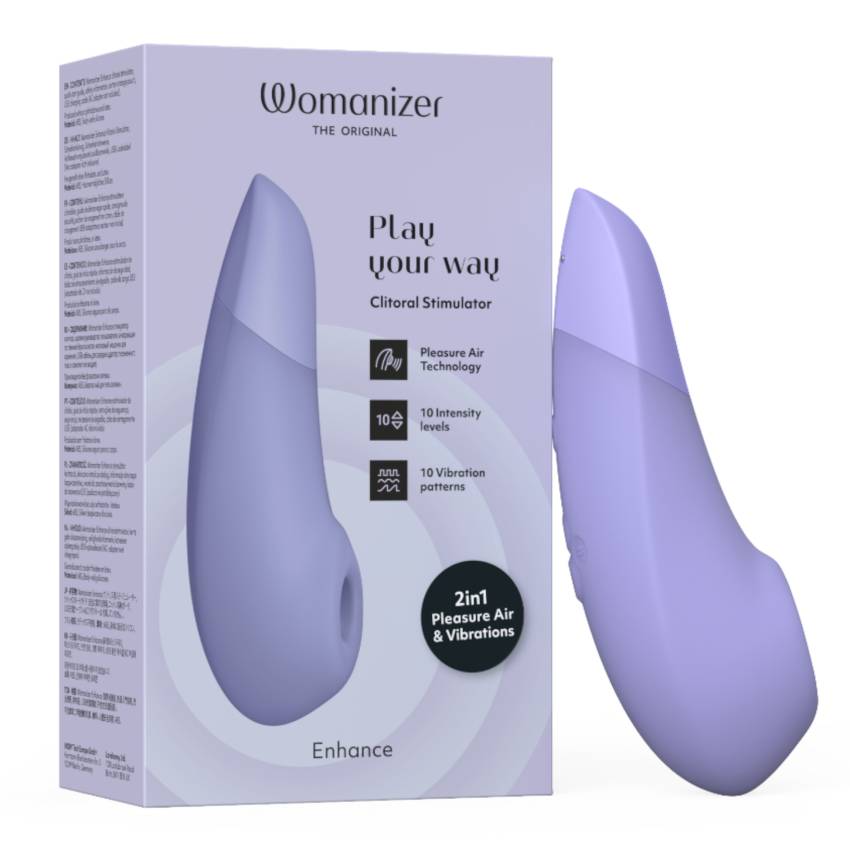 Womanizer Enhance - léghullámos csiklóizgató (rózsaszín)