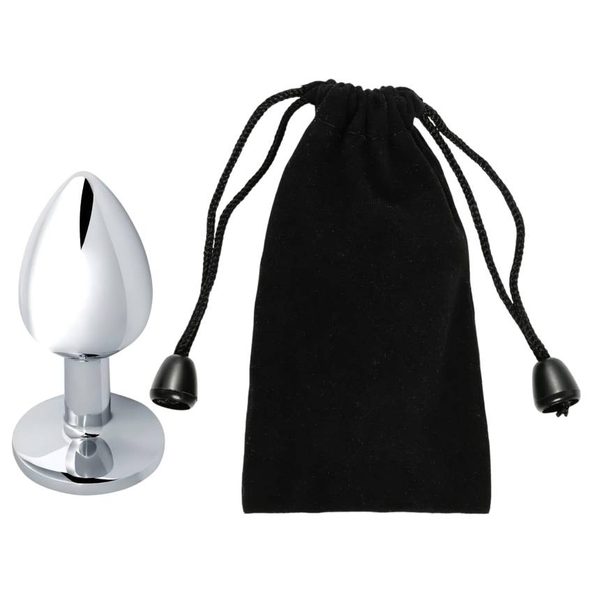 Sunfo - fém anál plug lime kővel (ezüst) - Image 3