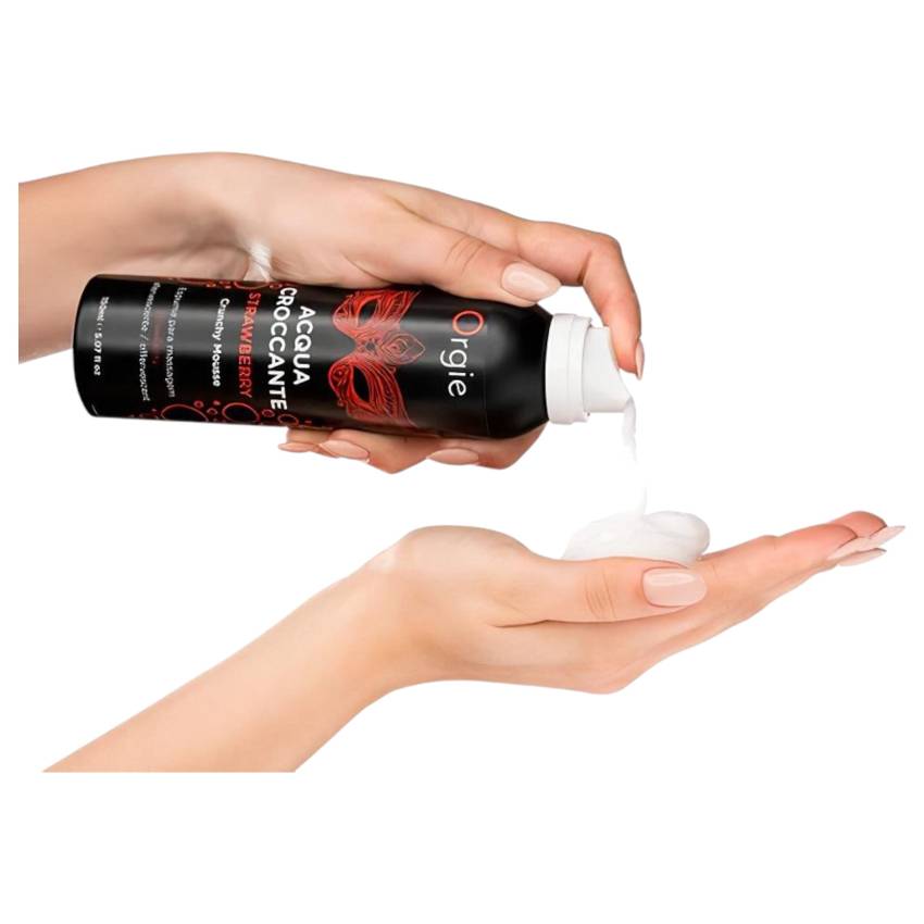 Orgie Acqua Croccante - masszázs hab - eper (150ml) - Image 3