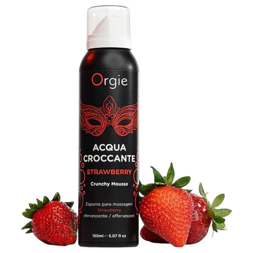 Orgie Acqua Croccante - masszázs hab - eper (150ml) - Image 4