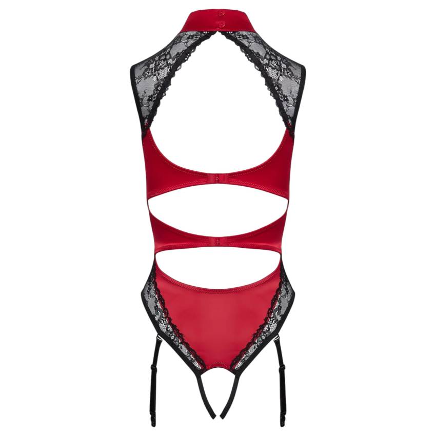 Cottelli - csipkés, nyakpántos body (piros) - Image 5