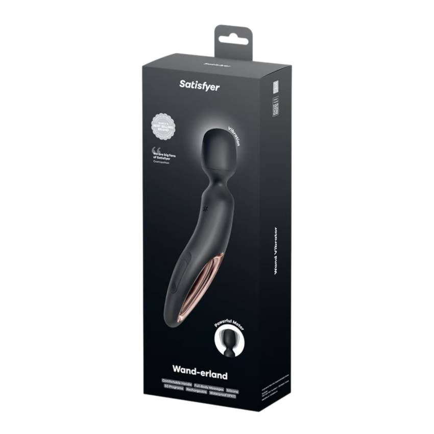 Satisfyer Wand-erland - masszírozó vibrátor (fekete) - Image 2