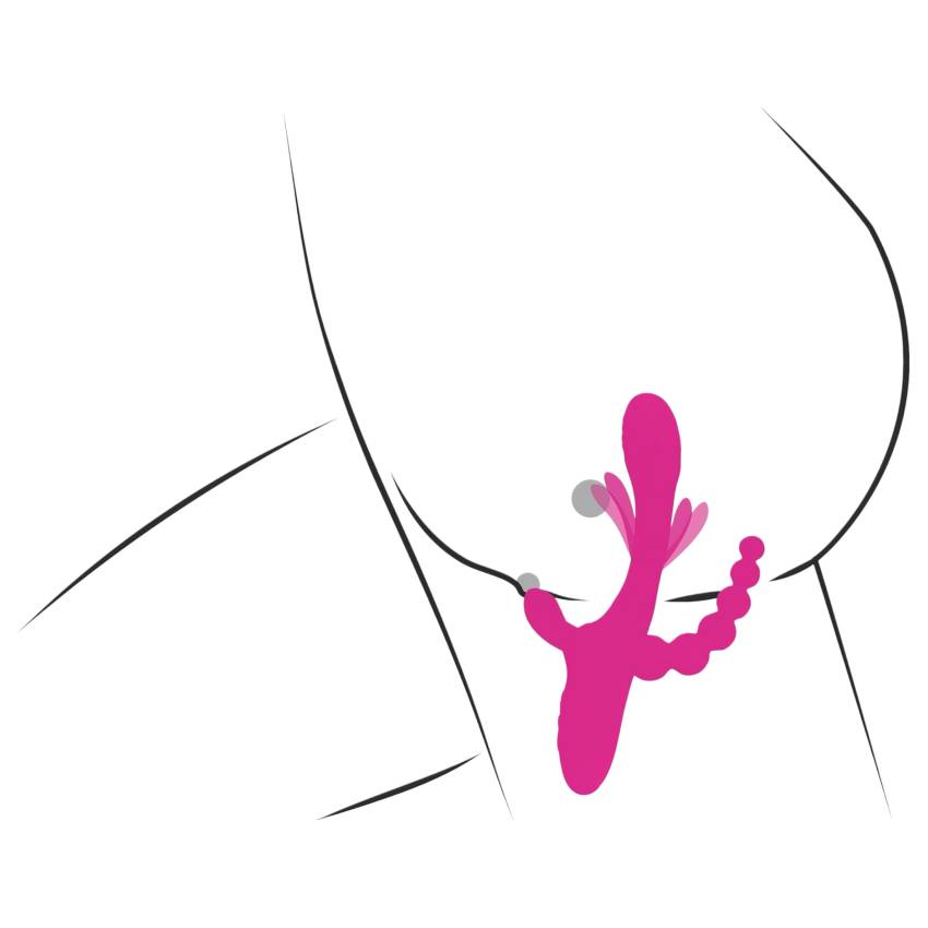 SMILE - tripla karos, nyelves vibrátor (pink) - Image 8