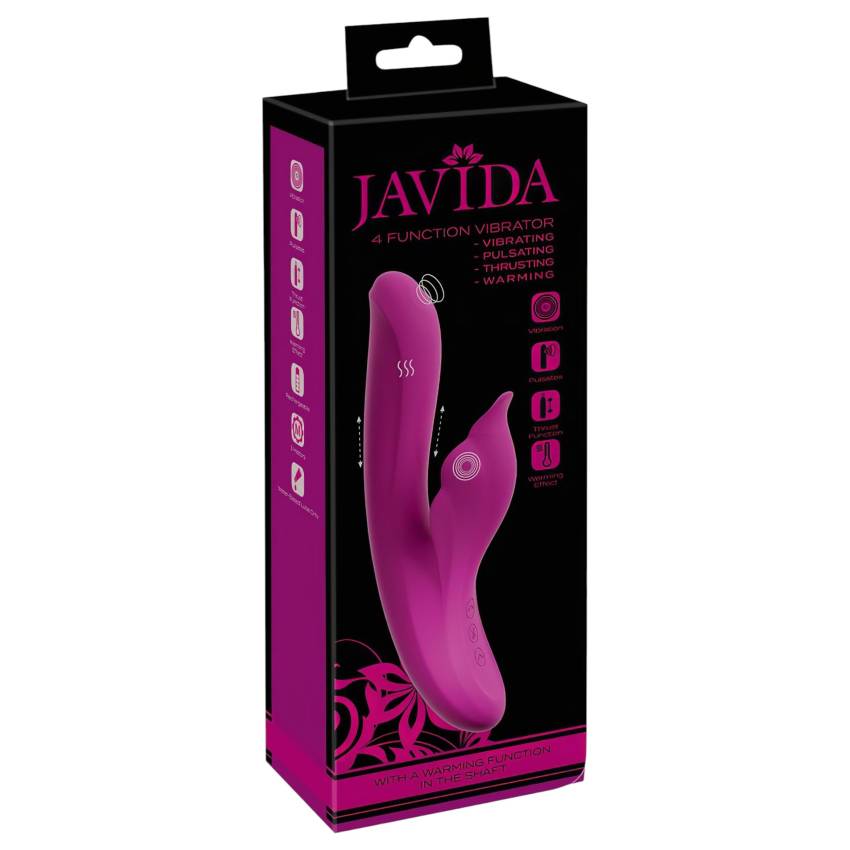 Javida - 4in1 G-pont és csikló izgató vibrátor (lila) - Image 2