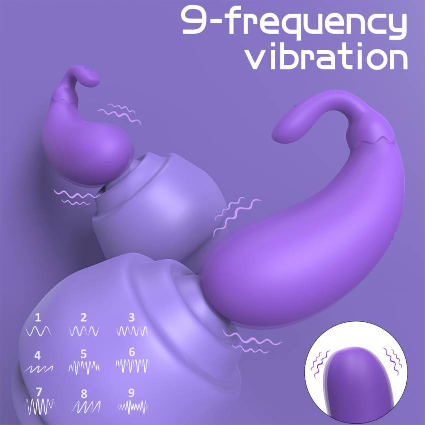 Sex HD - padlizsán formájú vibrációs tojás (lila) - Image 5
