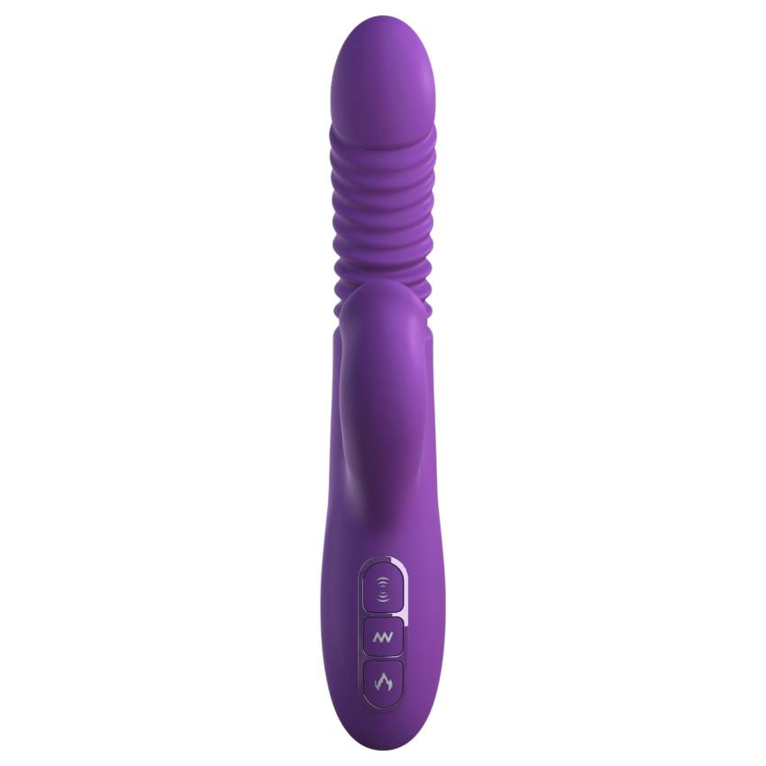 Fantasy For Her - 3in1 lökő vibrátor melegítő funkcióval (lila) - Image 5
