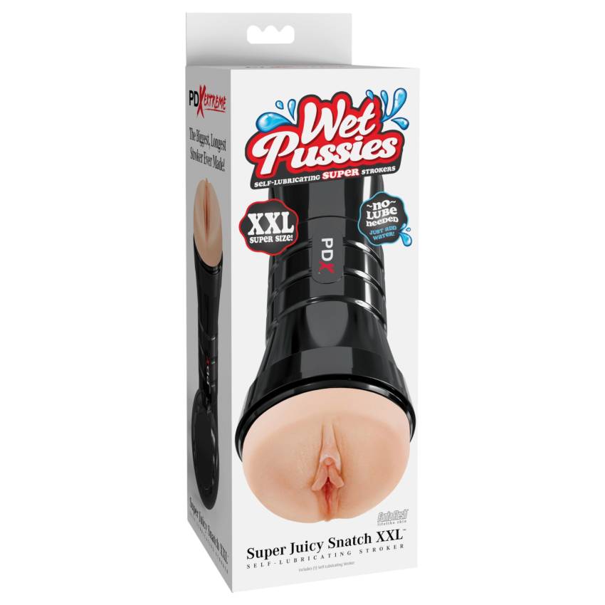 PDX Extreme Wet Pussy - élethű punci maszturbátor - XXL (fekete) - Image 2