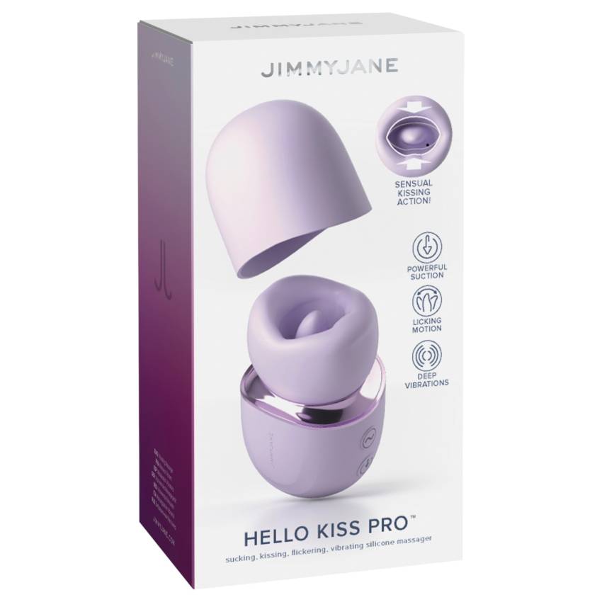 JimmyJane Hello Kiss Pro - nyaló vibrátor (lila) - Image 2