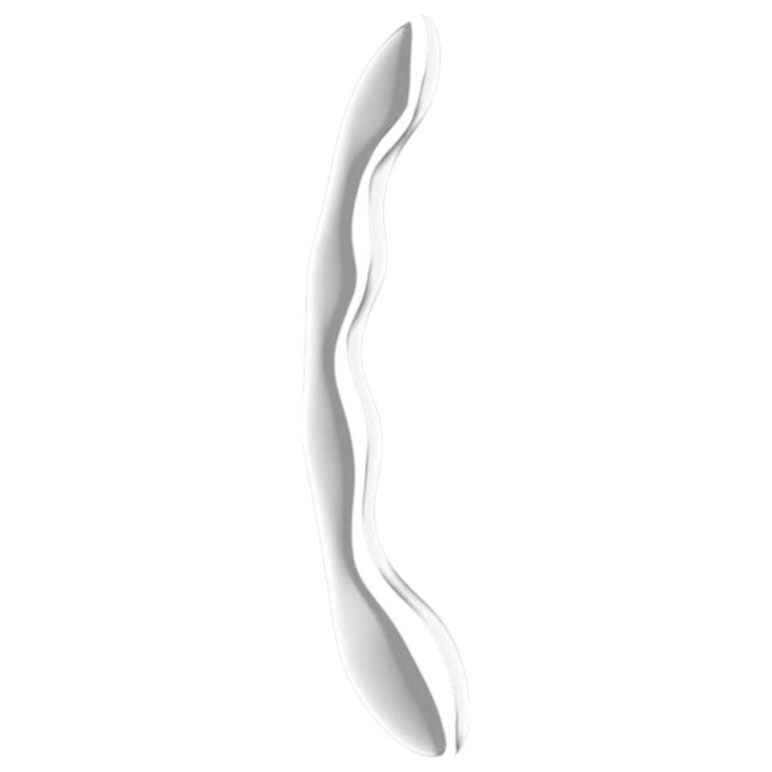 Satisfyer Cosmic Crest 2 - hullámos acéldildó (ezüst) - Image 3