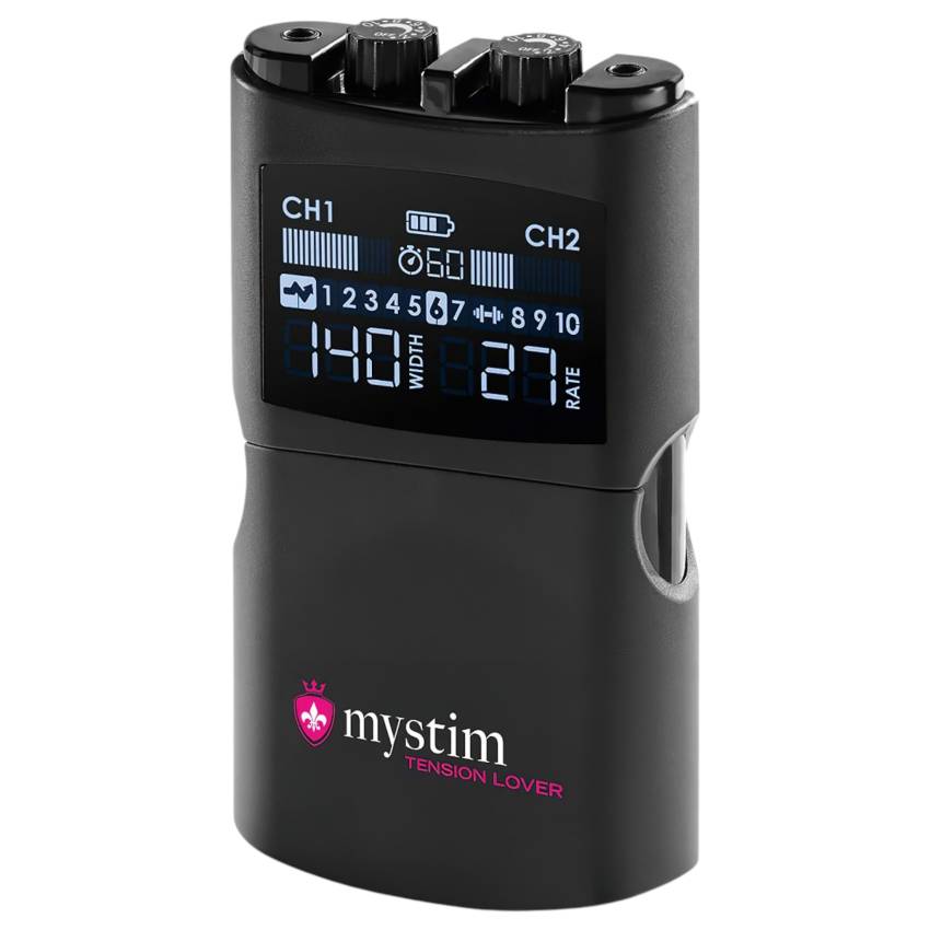 mystim Tension Lover 2 - digitális elektro szett (fekete) - Image 3
