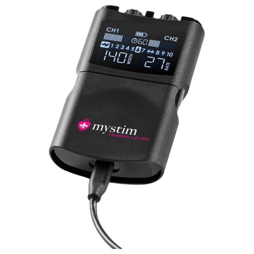 mystim Tension Lover 2 - digitális elektro szett (fekete) - Image 6