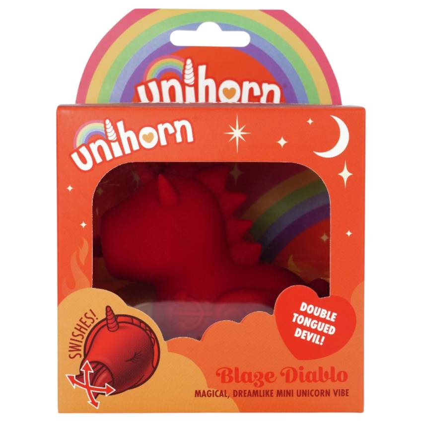 Unihorn Blaze Diablo - akkus unikornis csiklóizgató (piros) - Image 2