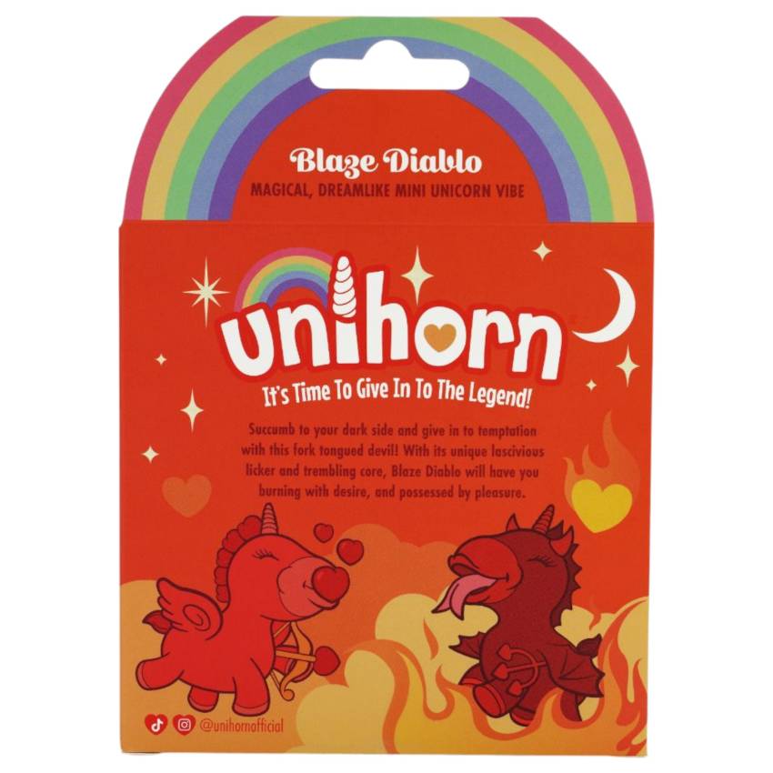 Unihorn Blaze Diablo - akkus unikornis csiklóizgató (piros) - Image 6
