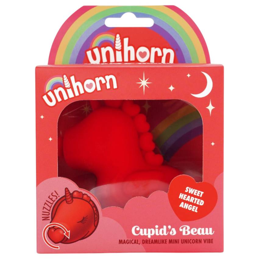 Unihorn Cupid's Beau - akkus unikornis csiklóizgató (piros) - Image 2