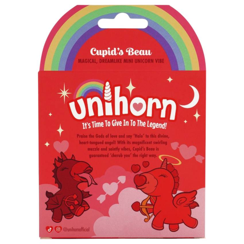 Unihorn Cupid's Beau - akkus unikornis csiklóizgató (piros) - Image 5