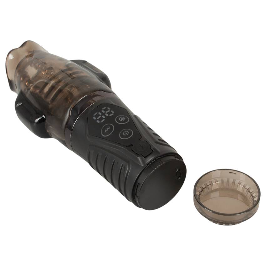 Stroker - szívó, rezgő maszturbátor (szürke) - Image 7