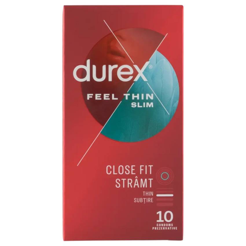 Durex Feel Thin Slim Fit - élethű érzés óvszer (10db) - Image 2