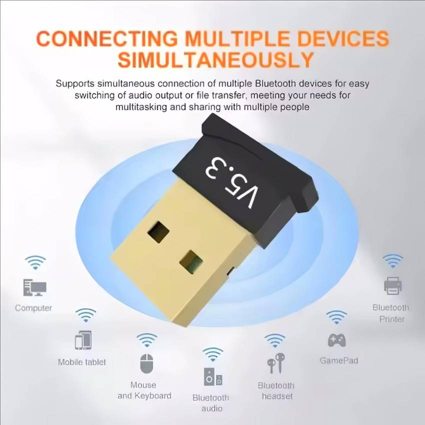 Bluetooth 5.3 USB adapter 6 eszközig - Image 2