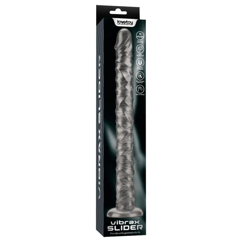 Lovetoy King Sized - extra nagy vibrátor - 40,5 cm (szürke) - Image 2