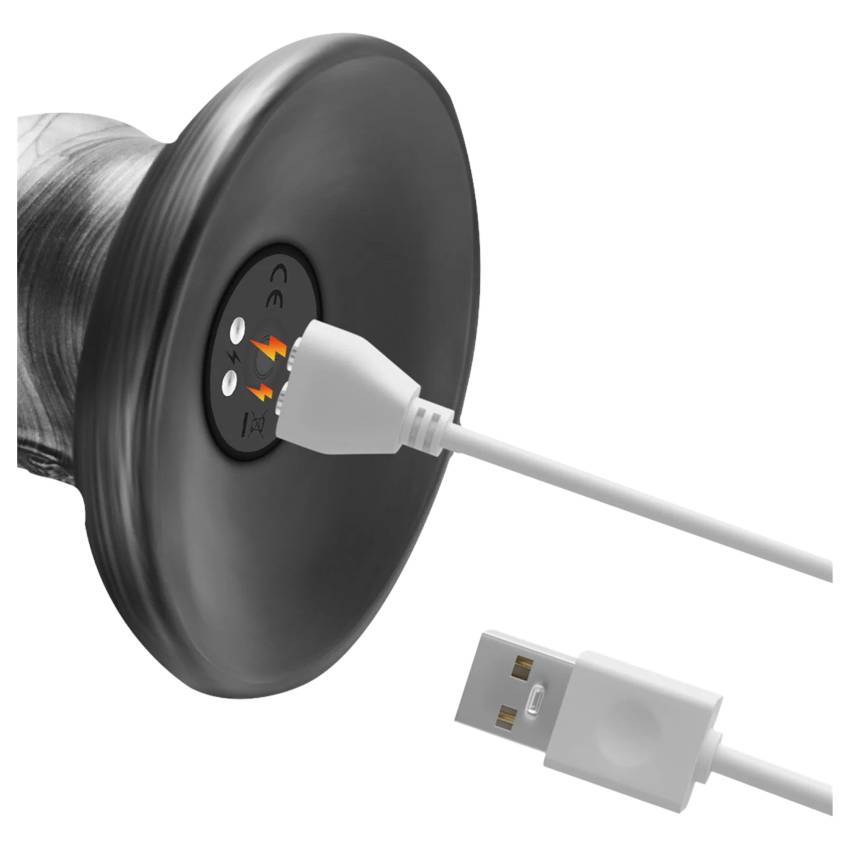 Lovetoy King Sized - extra nagy vibrátor - 40,5 cm (szürke) - Image 5