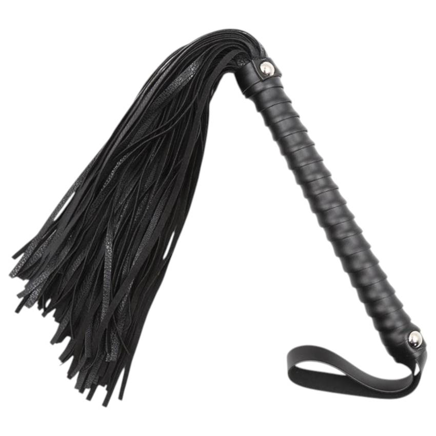 Latetobed - textúrált ostor - fekete (48cm)