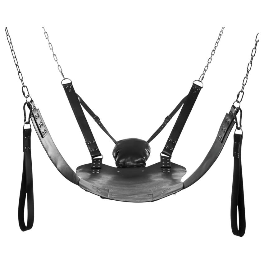 XR Brands - Sex sling állvánnyal (fekete) - Image 3
