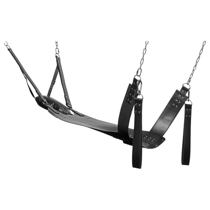 XR Brands - Sex sling állvánnyal (fekete) - Image 4