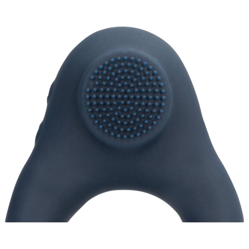 Loveline - vibrációs péniszgyűrű csiklóstimulálóval (szürke) - Image 5
