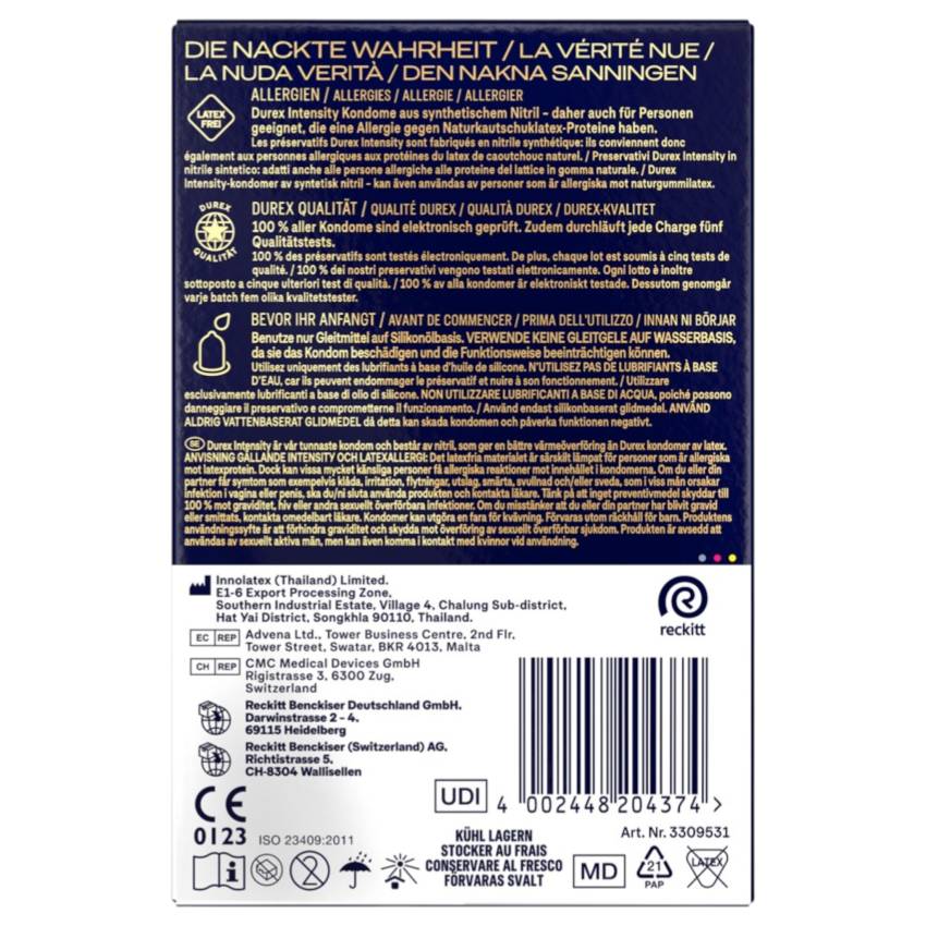 Durex Intensity - vékony, latexmentes óvszer (20db) - Image 3